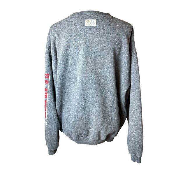 Vintage Big Cotton Gear For Sports USAF Air Force Gray Men’s Crewneck Sweatshirt - Picture 3 of 8